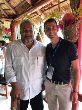 Our Contracting Manager  with the Minister of Tourism Manuel Marrero